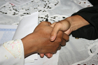 foto att skaka hand