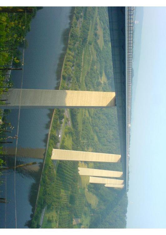 bro Ã¶ver floden Mosel, Tyskland