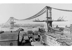 Foto byggandet av Manhattan bridge 1909