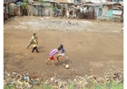 foto fotboll i slummen, Jakarta