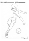 Målarbild fotboll