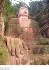 Foton gigantisk staty av Buddha i Leshan
