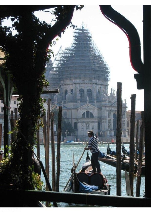 Foto gondol i Venedig