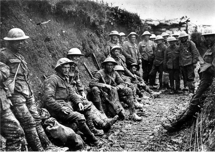 Foto iriska skyttar under slaget vid Sommes