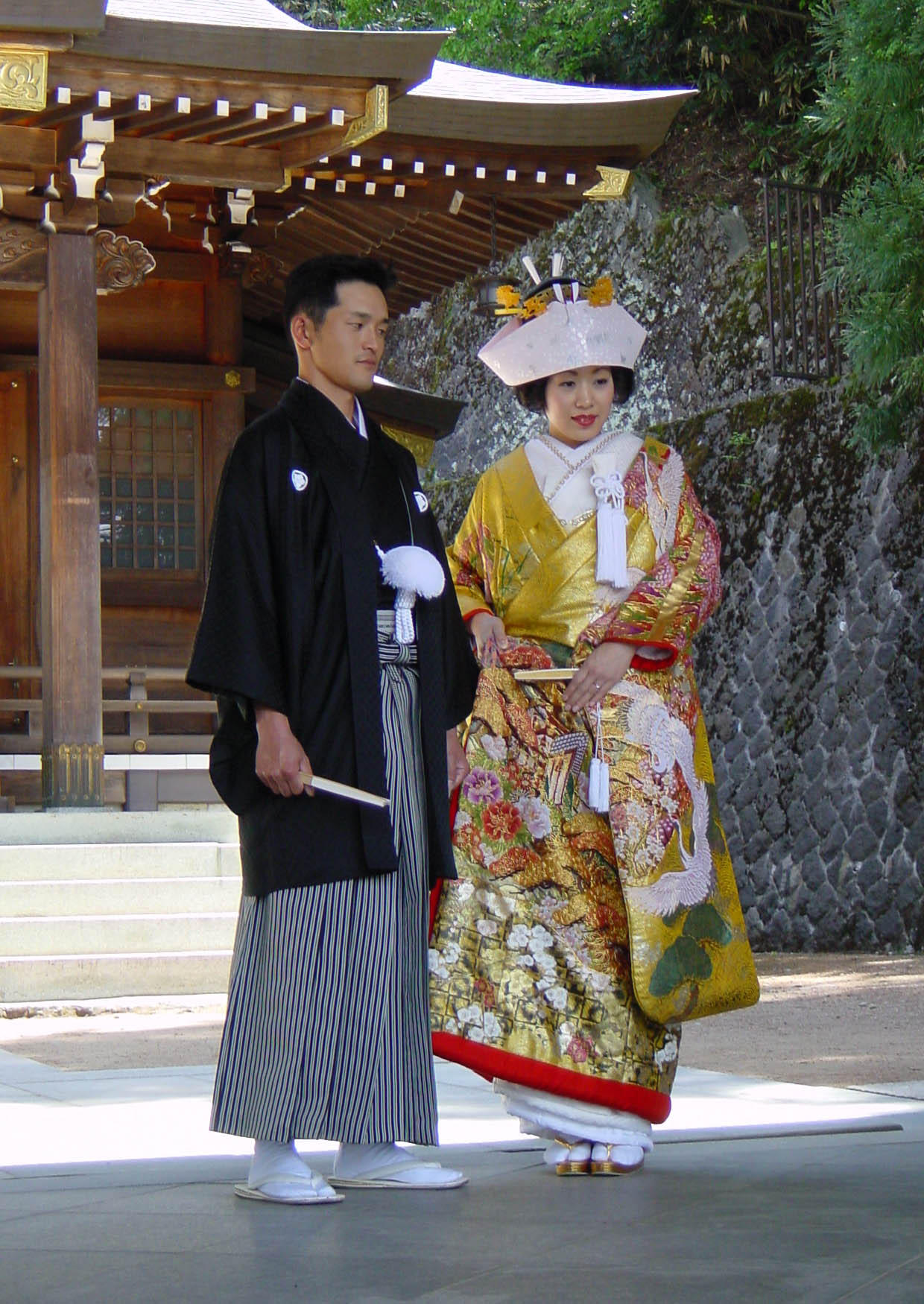Foto japanskt brÃ¶llop (shinto-ceremoni)
