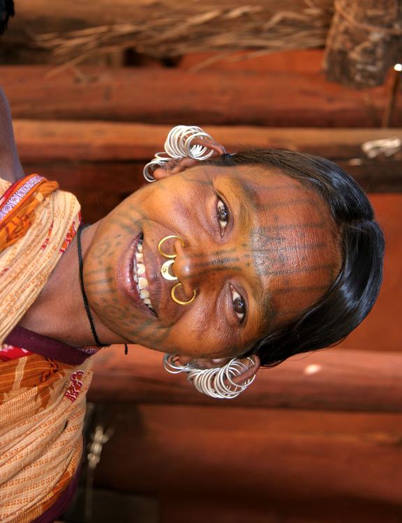Kutia-kondh kvinna frÃ¥n Indien