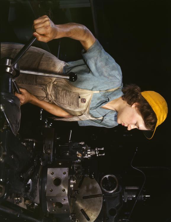 kvinnlig fabriksarbetare