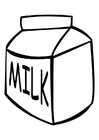 Målarbild mjölk