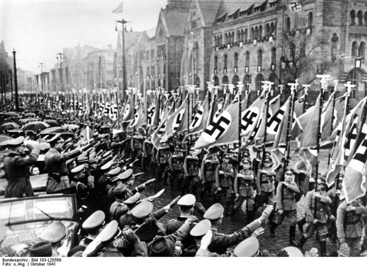 Foto nazistisk marsch