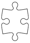 Målarbild pusselbit