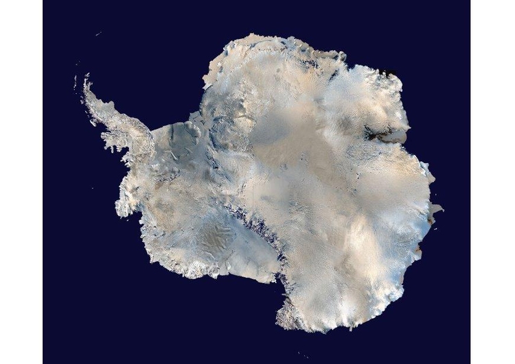 Foto satellitbild av Antarktis