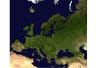 foto satellitbild av Europa