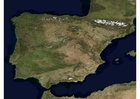 satellitfoto av Spanien