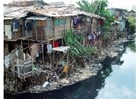 Foton slum i Jakarta
