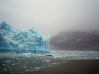 Foton smältande glaciär