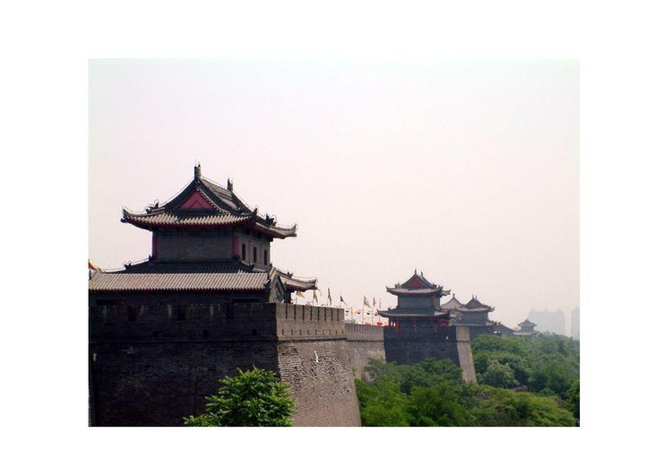Foto stadsmurar Xian