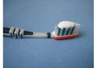 Foton tandborste med tandkräm