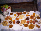 Foton traditionell måltid under Ramadan