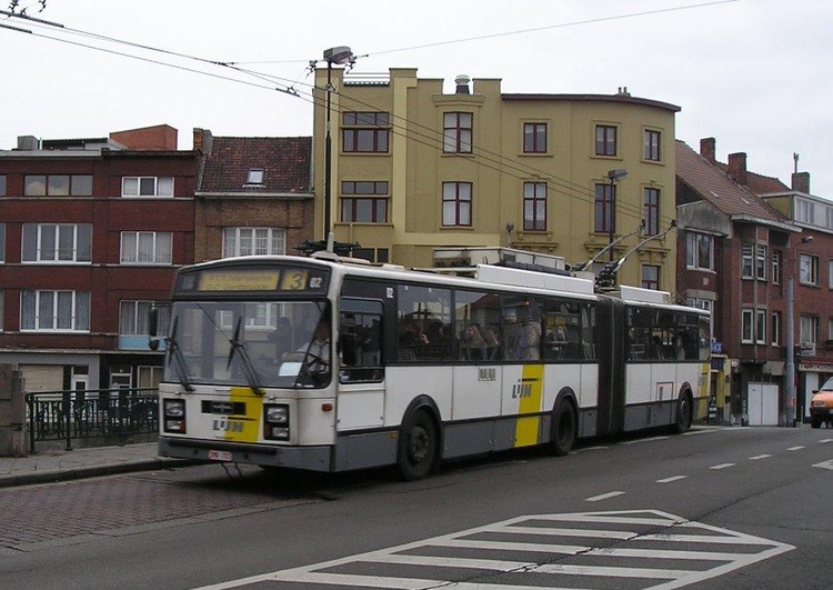 Foto trolleybus i Gent, Belgien