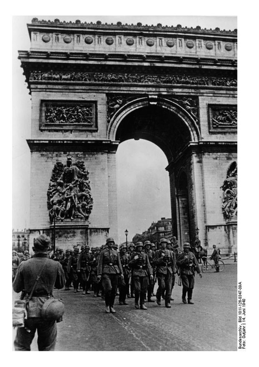 Foto tyska trupper i Paris