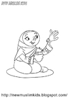 Målarbild välkommen till ramadan