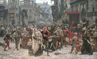 foto Visbys brandskattning av Danmarks kung Valdemar Atterdag 1361