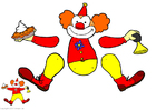 Hantverk f�r barn Clown - marionett