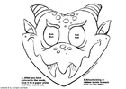 hantverk drak mask