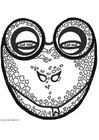 Hantverk grod mask