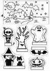 Hantverk halloween show-box