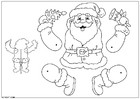 Jultomte sprattelgubbe