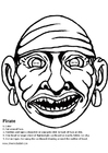 Hantverk pirat mask