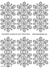 Hantverk snöflinga dekoration - liten