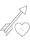 Hantverk valentine hjÃ¤rta - cupido