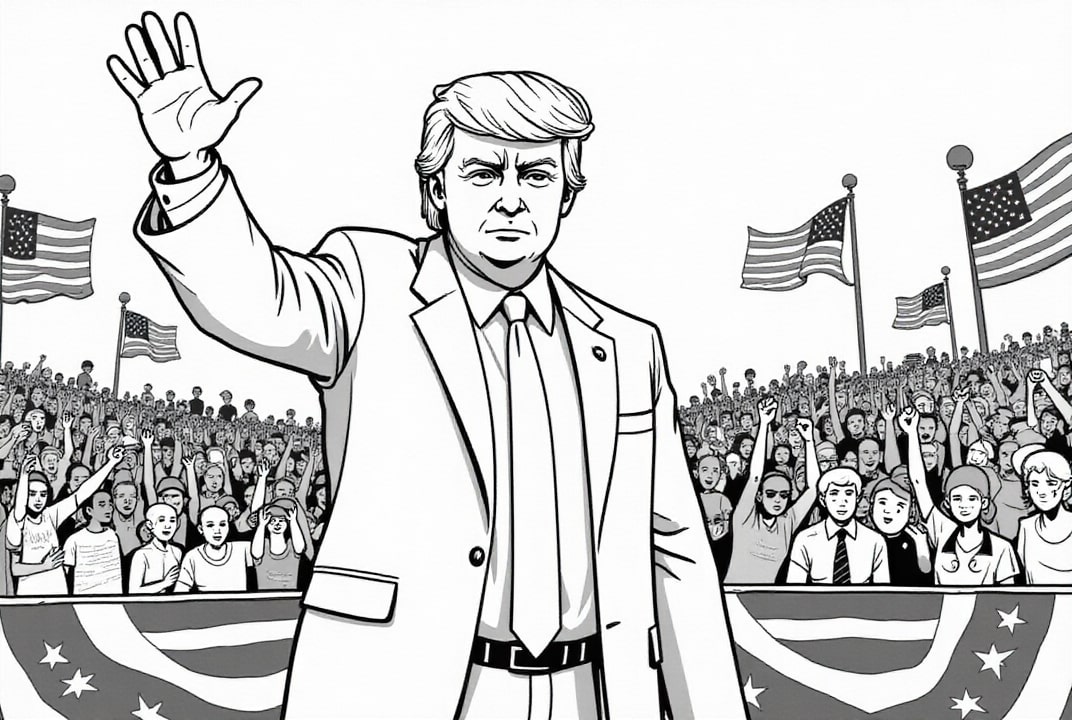 M larbild Av President Donald Trump Vid Ett M te Skriv Ut Gratis m-larbild-av-president-donald-trump-vid-ett-m-te-skriv-ut-gratis