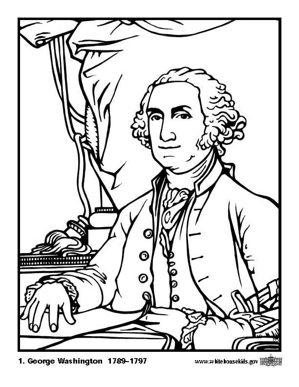 01 george washington Målarbild 01 george washington