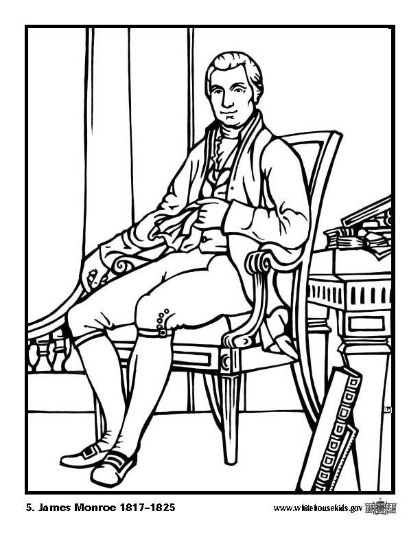 Målarbild 05 james monroe