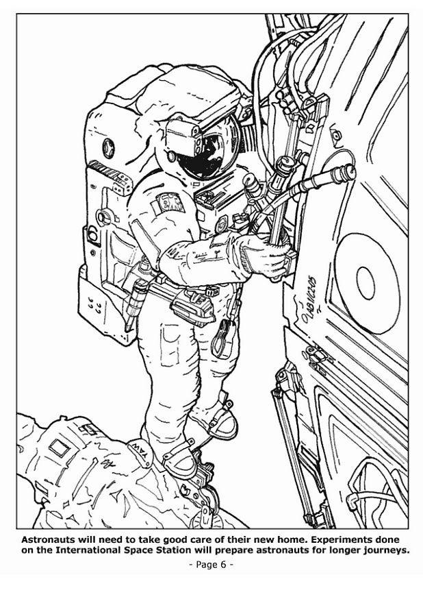 06 - astronauter pA¥ rymdstationen Målarbild 06 - astronauter pA¥ rymdstationen