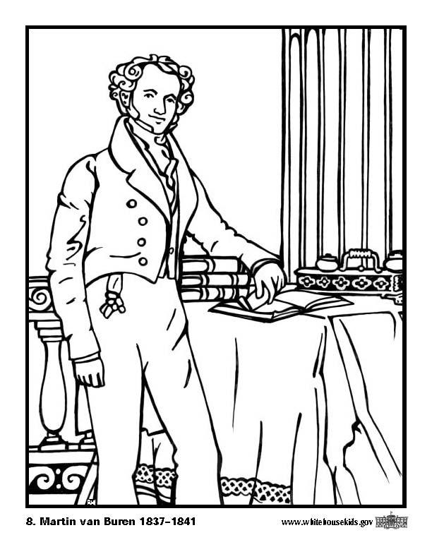 08 martin van buren Målarbild 08 martin van buren