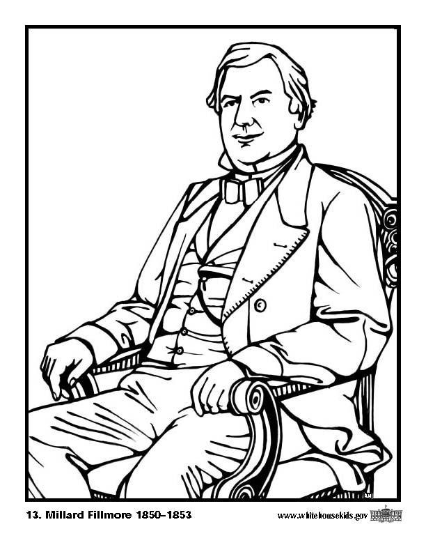 13 millard fillmore Målarbild 13 millard fillmore