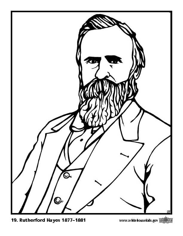 19 rutherford hayes Målarbild 19 rutherford hayes