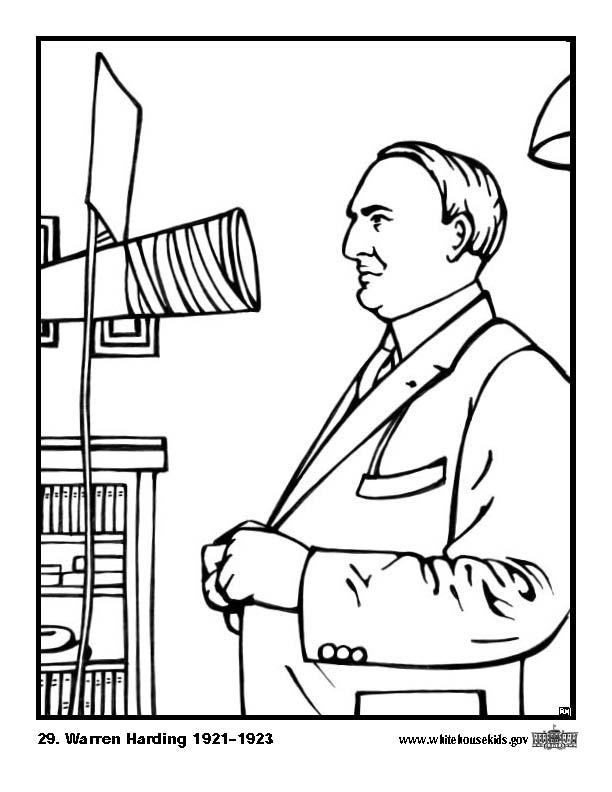 Målarbild 29 warren harding