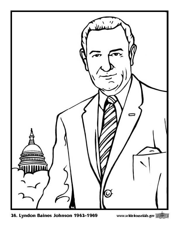 36 lyndon baines johnson Målarbild 36 lyndon baines johnson