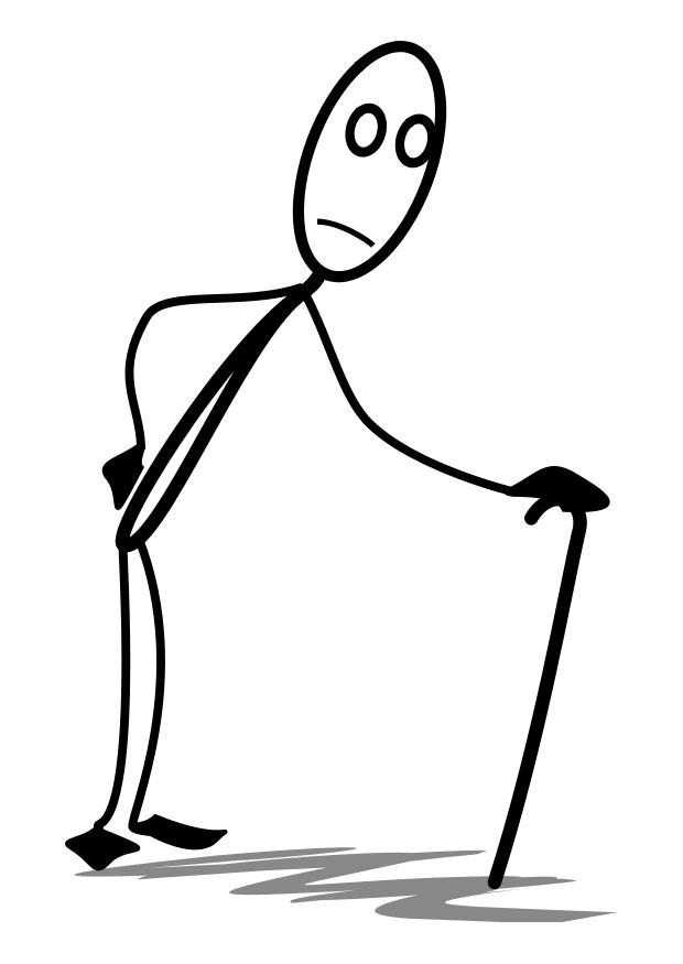 A¤ldre man Målarbild A¤ldre man