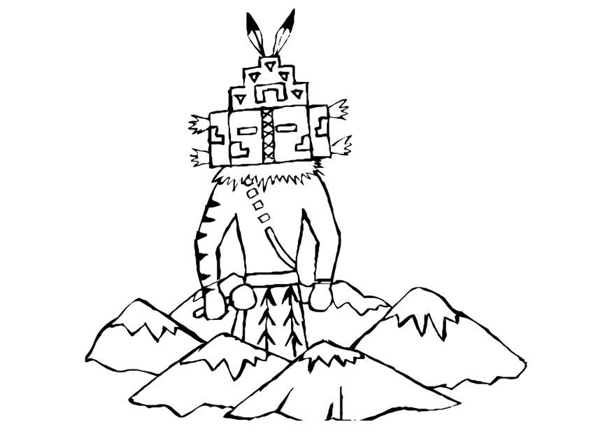 Målarbild afrikansk avbild