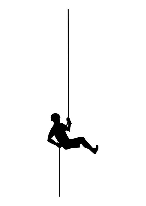 Målarbild alpinism