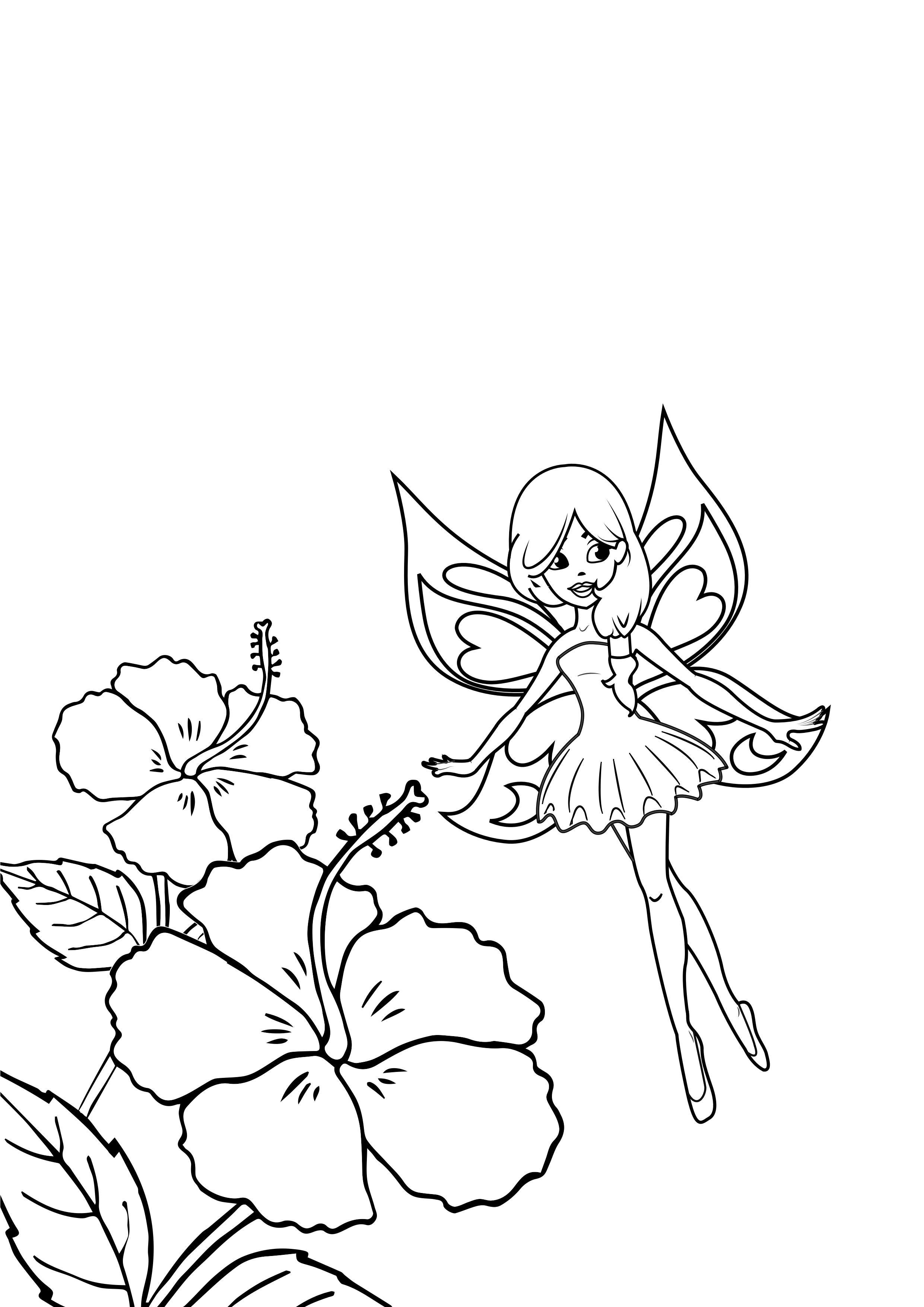 Målarbild A¤lva med blommor