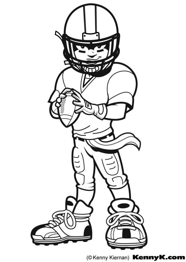 Målarbild american football