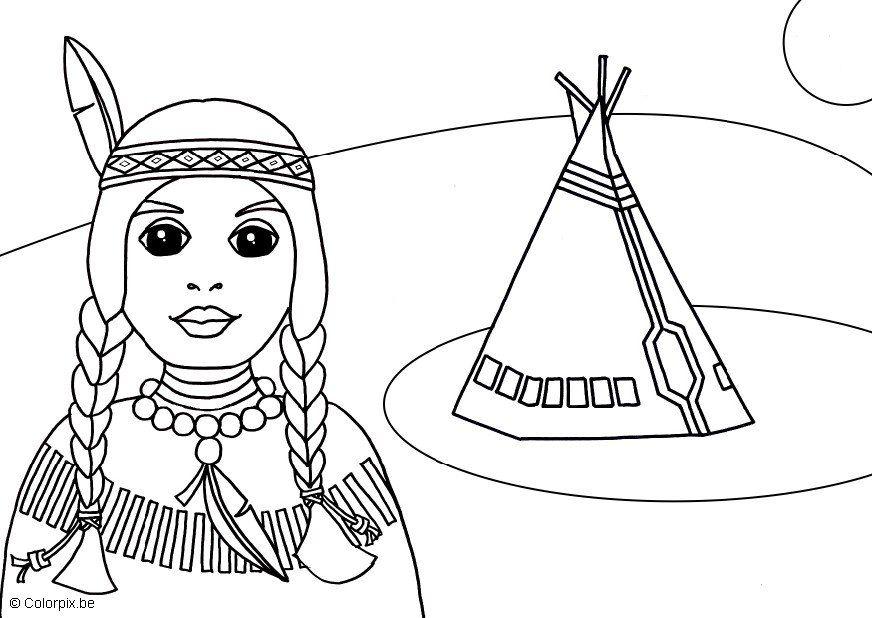 amerikansk indian Målarbild amerikansk indian
