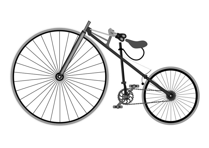 antik cykel Målarbild antik cykel